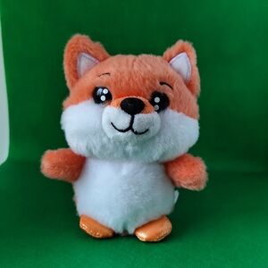 Russ Li'l Peepers mini orange fox plush toy